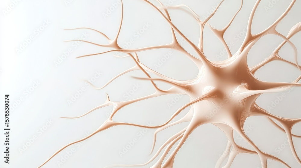 Poster network nodes connect. digital neural system. intelligence concept. artificial brain connections. sc