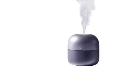 • A sleek portable humidifier with essential oil diffuser function, isolated on white background in HD 