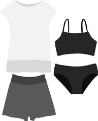 水着のイラスト