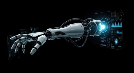 Robotic arm interacting with digital interfaces