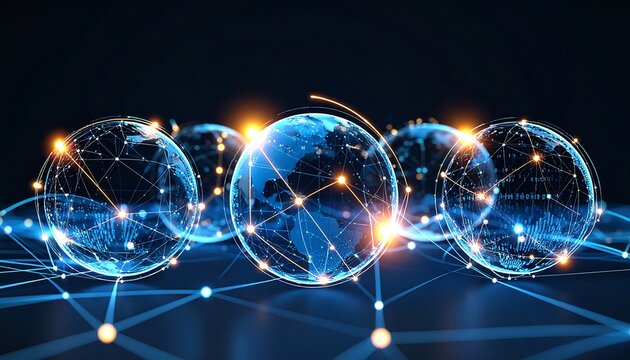 Interconnected global spheres with digital network