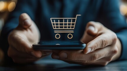 BNPL (Buy Now Pay Later) concept, businessman using smartphone with virtual BNPL icon for online shopping and payment flexibility