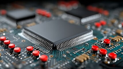 Computer Chip on Circuit Board Technology