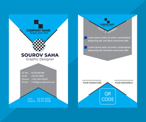 Blue Color Corporate Business Card Design Template
