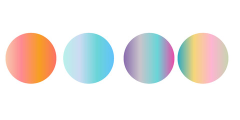 Gradient circle background. Abstract vector watercolor form isolated on transparent background.eps10