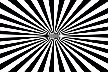 Snow color and Black color Sunburst for the background. Flag of japanese