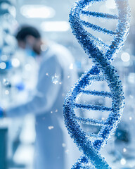Advanced genetic research with a focus on dna structure in a laboratory setting
