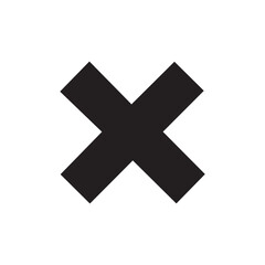 Fototapeta premium cross sign on white background