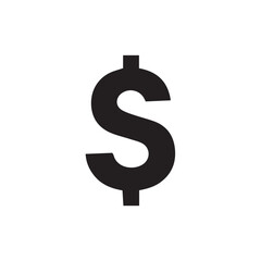 Obraz premium dollar sign on white background