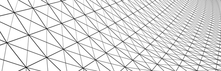 Obraz premium Technology background. Honeycomb concept. Big data. Hexagonal space with connected dots and lines. 3d
