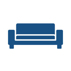 Stylish Couch Furniture Icon Vector Illustration Design, Modern Living Room Comfort