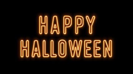 Modern Halloween Greeting with Bright Light Box – Generative AI
