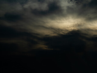 Cloud storm sky dark rain lightning thunder stormy typhoon nature light scene rainy atmosphere...