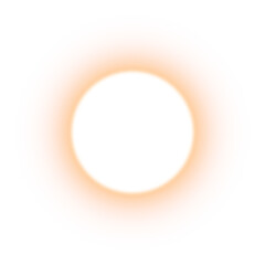 Orange Glowing Ring Effect with Gradient and Transparent Background
