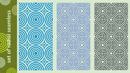 3 vector seamless pattern with stripes