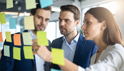 Group of students and business people together in classroom setting