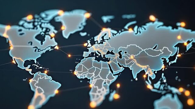 Global Remittance Flows: Secure International Money Transfers & Advanced Financial Infrastructure Enhancing Economic Connectivity - Photo Stock Concept with Left Space
