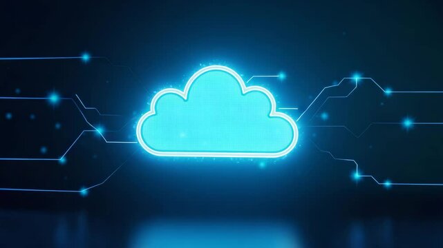Sophisticated Cloud Analytics Solutions: Empowering Actionable Insights & Predictive Models for Digital Enterprises - Stock Photo Concept with Empty Space for Customization