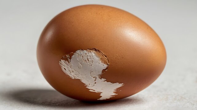brown egg on background