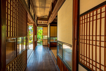 福岡県　八女市福島の町並み　旧木下家住宅