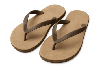 Trendy flip-flops providing comfort and style, perfect for beach walks, leisurely strolls, and relaxed summer moments