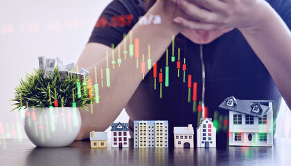 Real estate market crash stress and financial loss