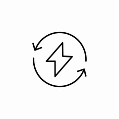 energy renewable cycle icon sign vector