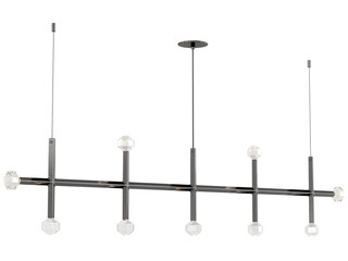 JOULLE 09-002 , Brass -Black-Silver / Clear crystal , Elegant Lighting Fixture Against white...