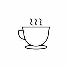 hot drink cup icon sign vector