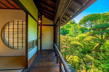 福岡県　甘木市　秋月の町並み　武家屋敷　久野邸