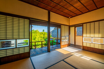 福岡県　甘木市　秋月の町並み　武家屋敷　久野邸