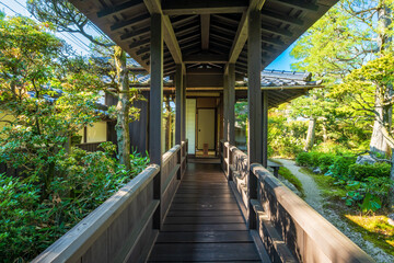 福岡県　甘木市　秋月の町並み　武家屋敷　久野邸