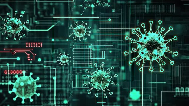 Virus on Circuit Board