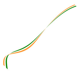 Unique Indian flag banner design featuring saffron, white, and green with the Ashoka Chakra. Ideal for patriotic events, Independence Day, Republic Day, digital art, and cultural decorations.