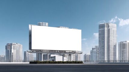 Billboard in Cityscape Advertising Space