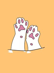 cat's Paw illustration 