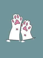 Cat's Paw illustration 