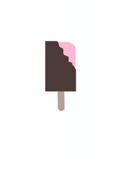Icon, vector ice cream on a stick