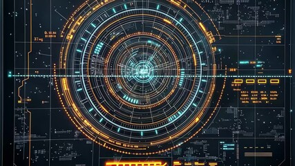 Radar GUI screen displaying advanced technology interface for data analysis and monitoring, radar GUI screen able technology background - Powered by Adobe
