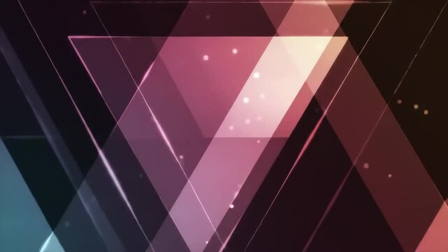 Animated Prismatic Geometry: Luminous Abstract Motion