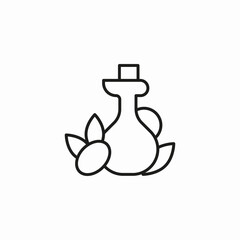 olive oil bottle icon sign vector