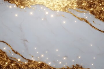 White marble with gold veins and sparkling glitter effects sparkle texture