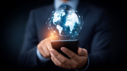 Individual Engages with Digital Data Transformation Technology in Modern Environment