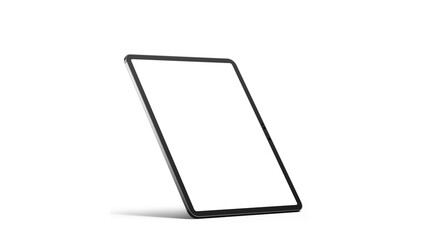 Mockup iPad on transparent background. Side view with empty blank screens for web design and UX/UI.