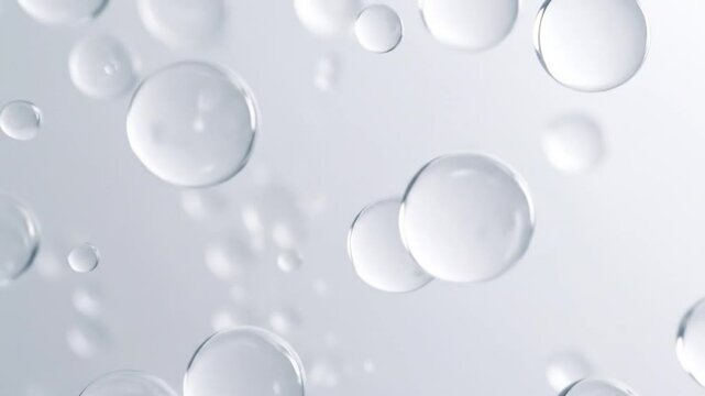 Floating orbs on a light background, capturing a sense of weightlessness