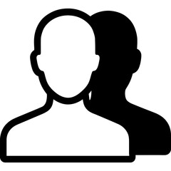 Shadow silhouette outline icon vector