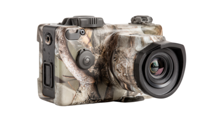 Trail camera small size background isolated on a Transparent background, PNG file.