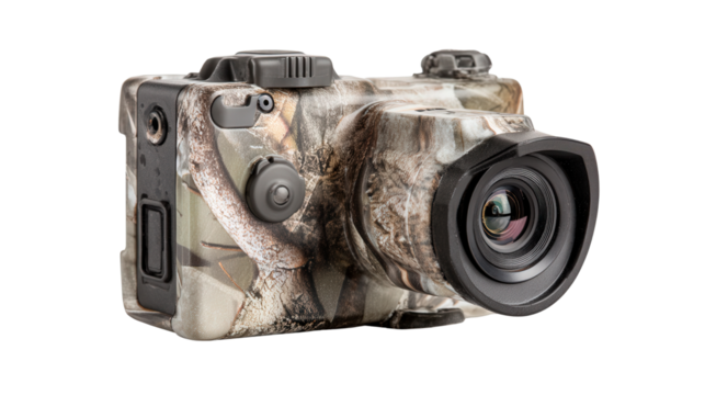 Trail camera small size background isolated on a Transparent background, PNG file.