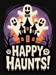 Halloween concept graphic design card poster webpage