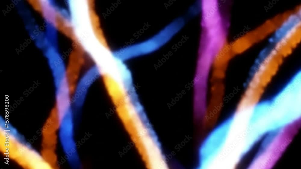 Poster abstract colorful lines animation with a variety of bright colors and dynamic movement